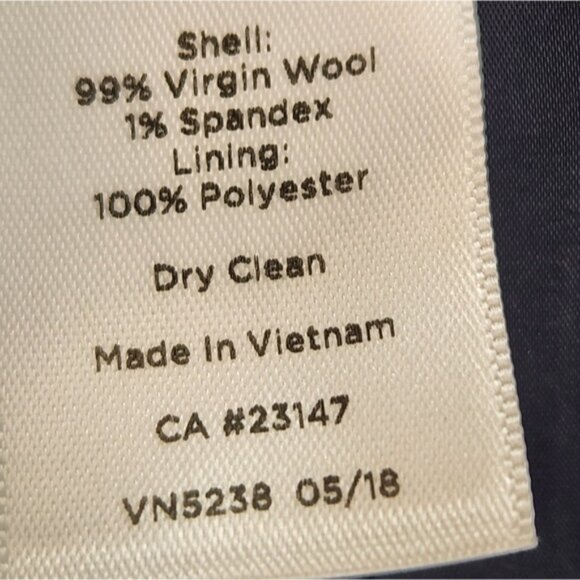 Talbots Blue Wool Shift Dress Blazer Suit Two Piece - Women’s US 8 - Picture 7 of 8